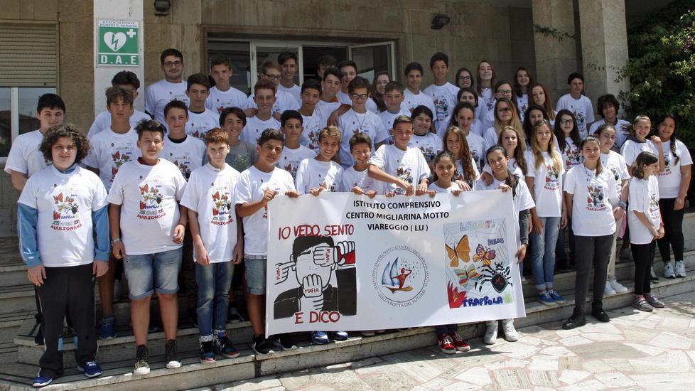 Gli studenti delle medie Motto che parteciperanno alla manifestazione di Palermo