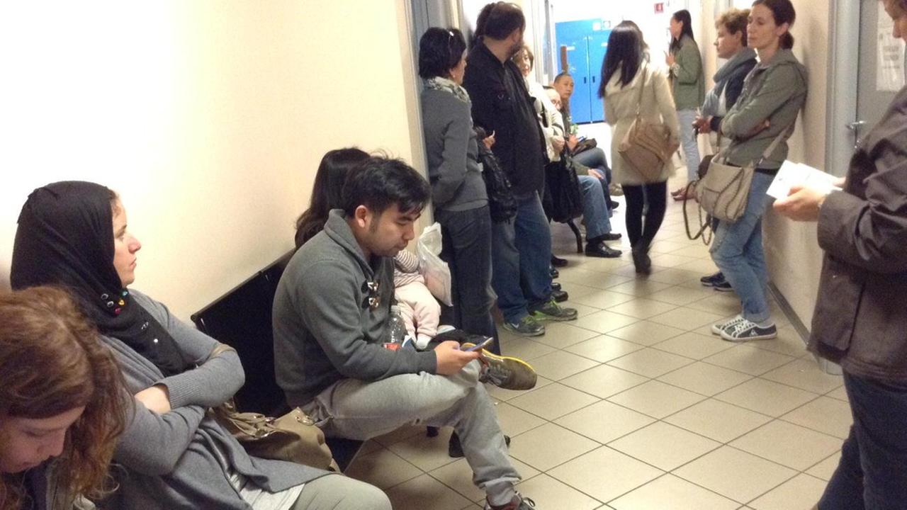 Code al dipartimento Asl di via Lavarone