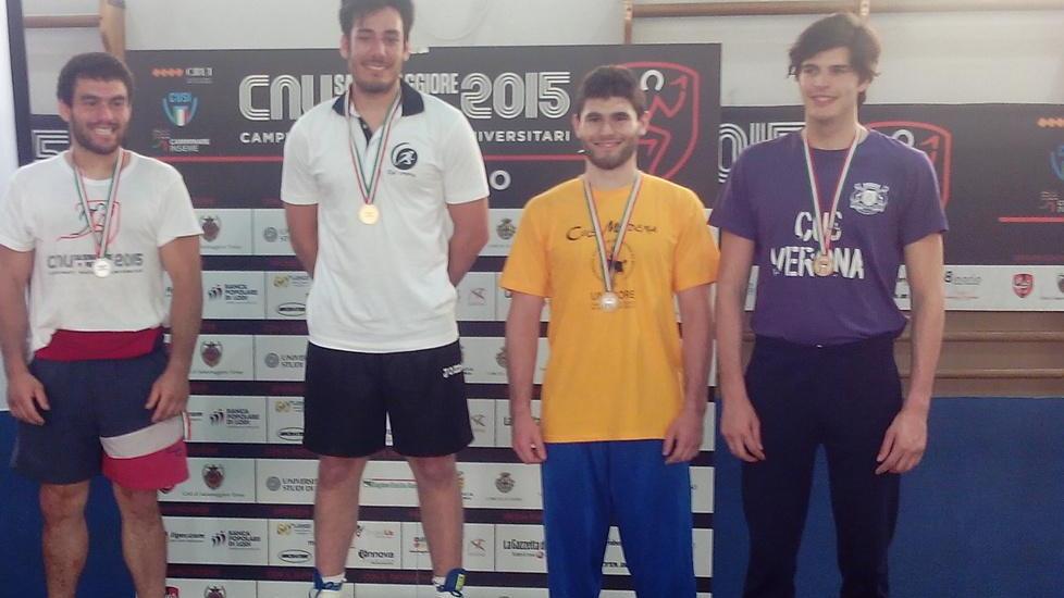 Campionati Italiani Universitari Bigiani sale due volte sul podio