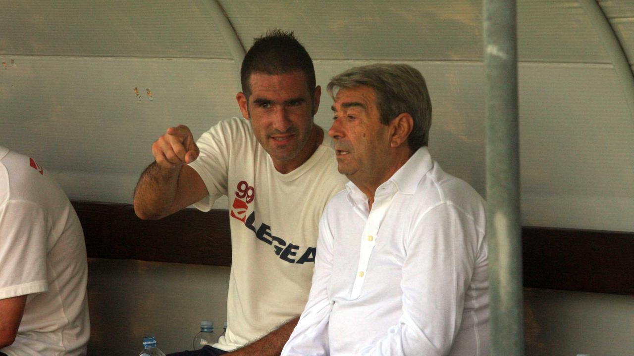 Cristiano Lucarelli in panchina con Aldo Spinelli: una scena che vedremo la prossima stagione all'Ardenza?