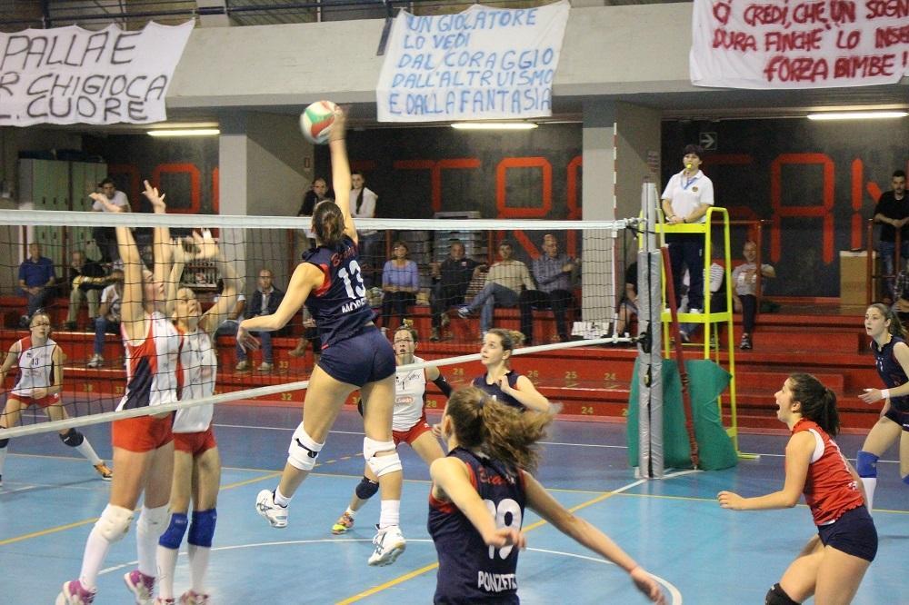 Schiacciata di Moretto del Viva  nella partita con Cecina