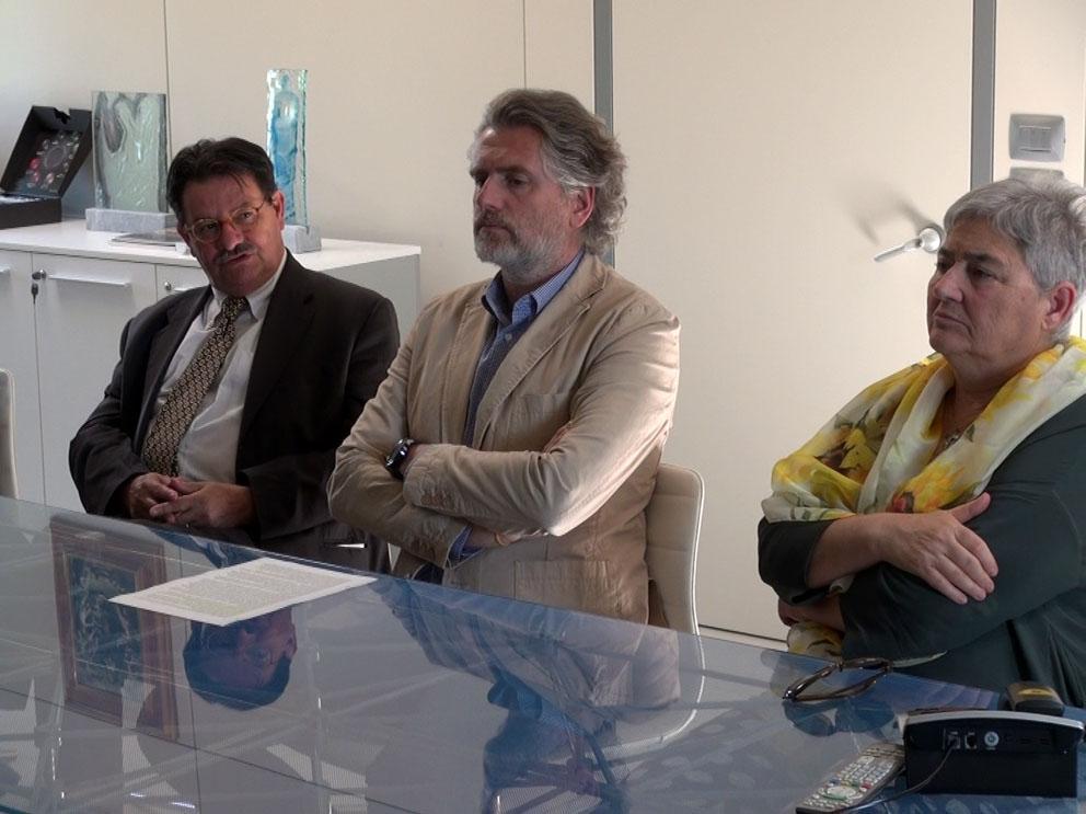 Da sinistra Gianni Del Vecchio, Andrea Gori e Loretta Giuntoli