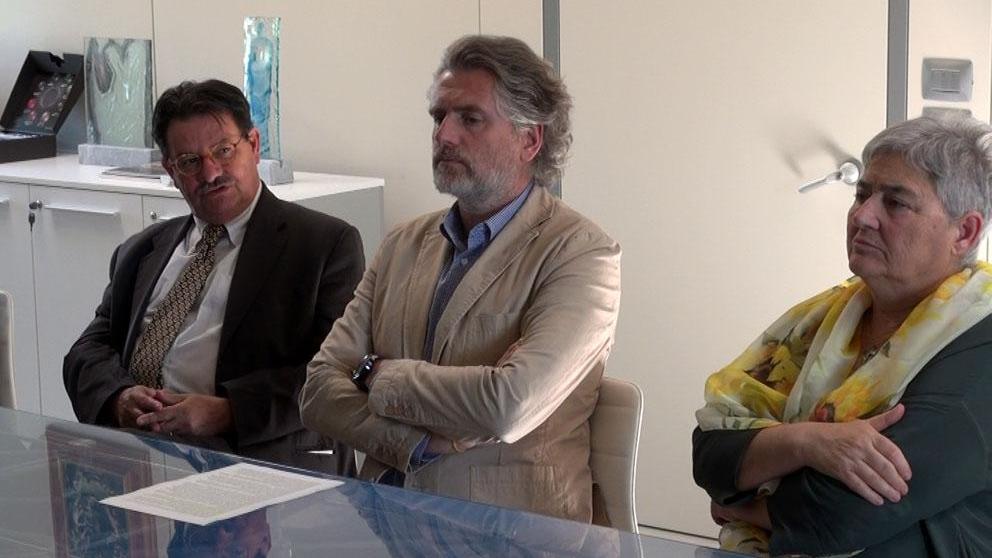 Da sinistra Gianni Del Vecchio, Andrea Gori e Loretta Giuntoli