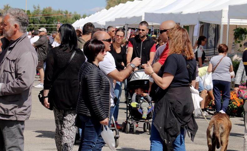 E una folla ha preso d’assalto il mercatino della Rotonda
