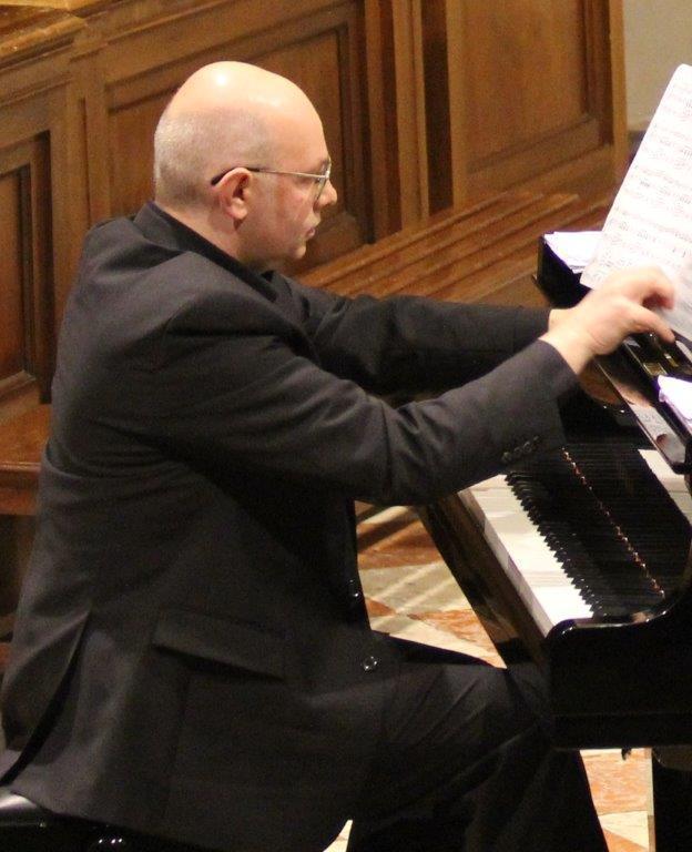 Il pianista Valter Favero del Trio Asolano