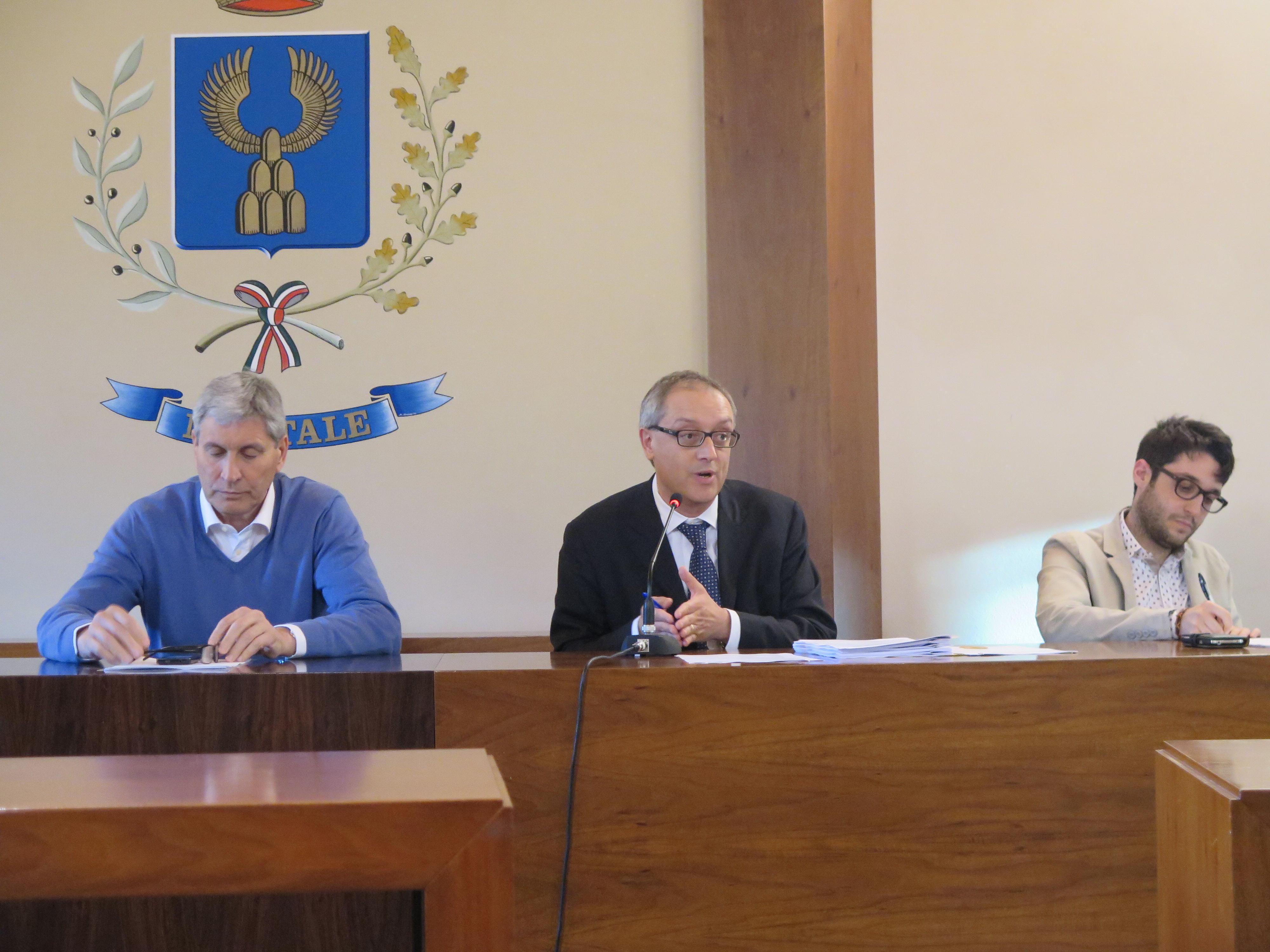 Da sinistra Ferdinando Betti, Edoardo Franceschi ed Emanuele Logli