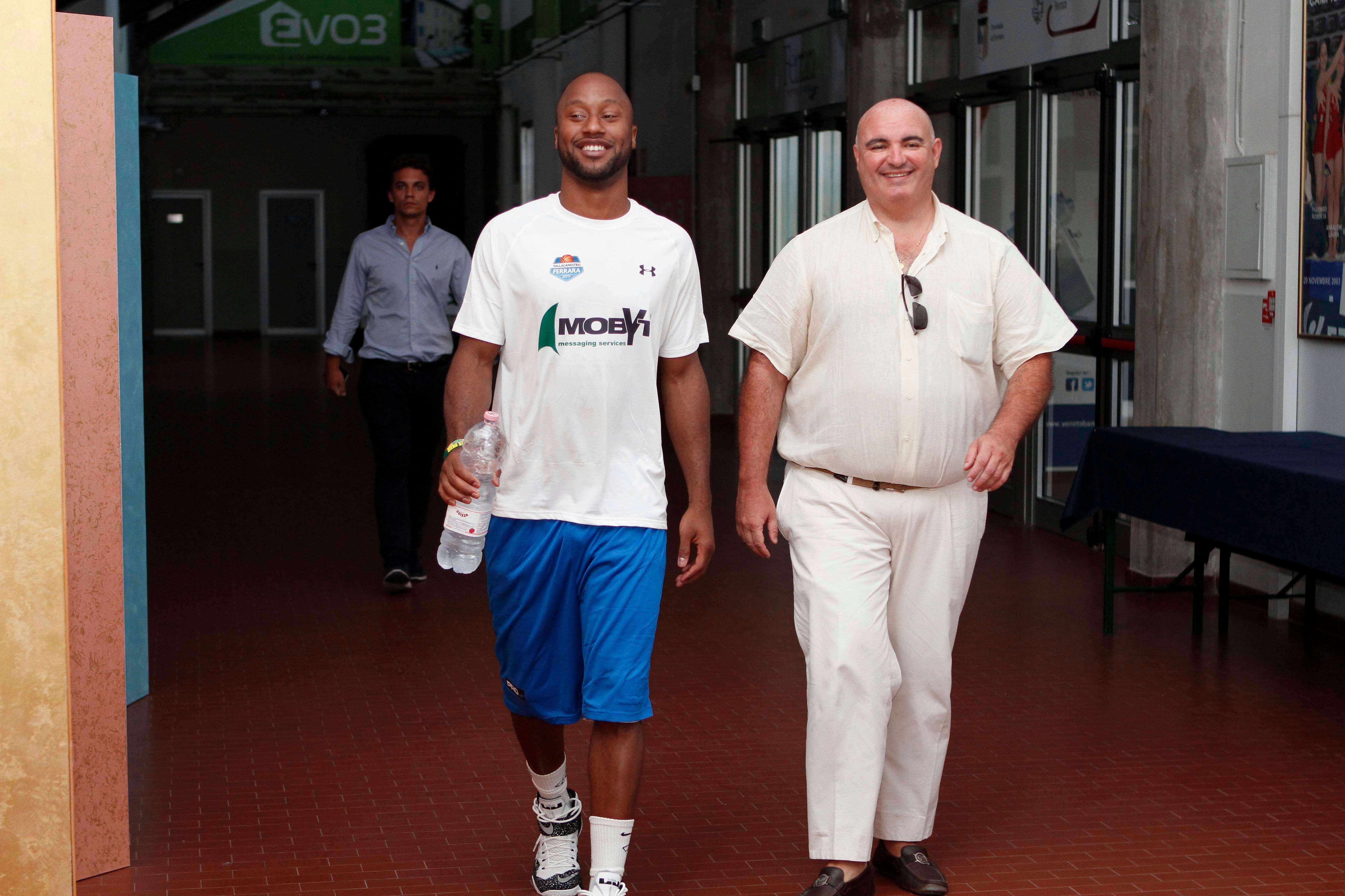 L'ex diesse Andrea Pulidori con Kenny Hasbrouck
