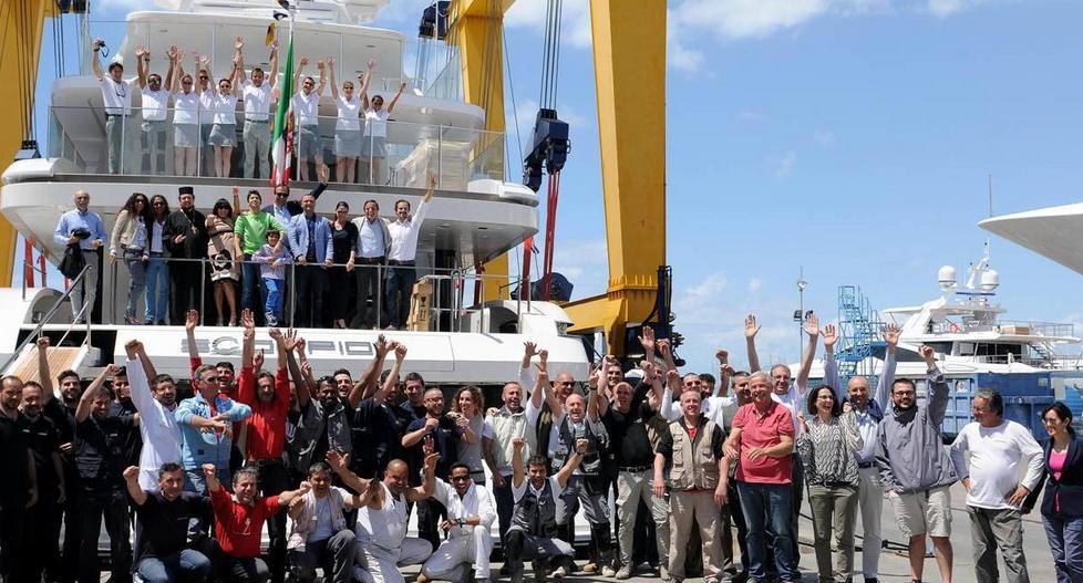 In mare il superyacht «russo» della Sanlorenzo 