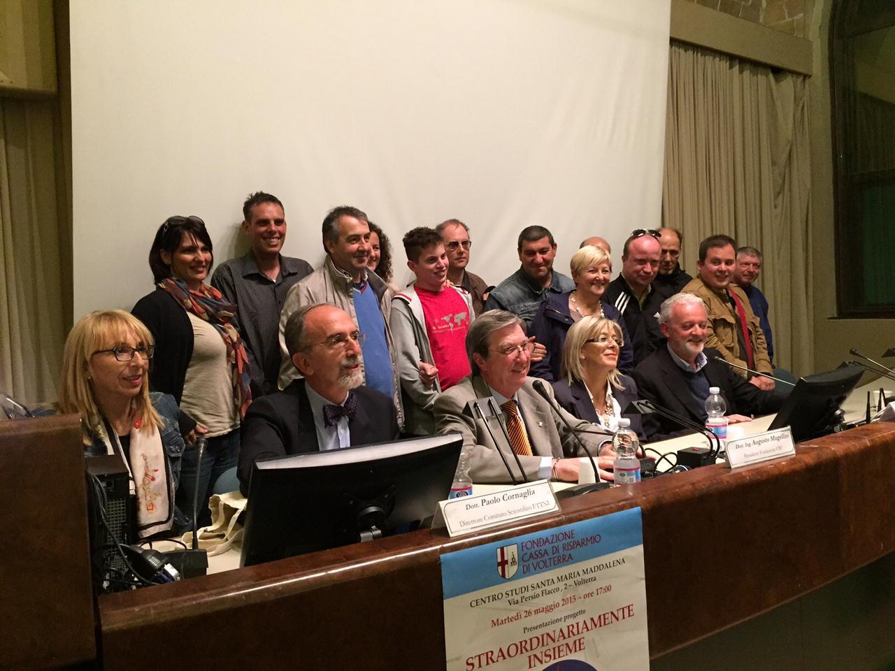 Il gruppo dei ragazzi protagonisti dell'iniziativa confinanziata dalla Fondazione Crv 