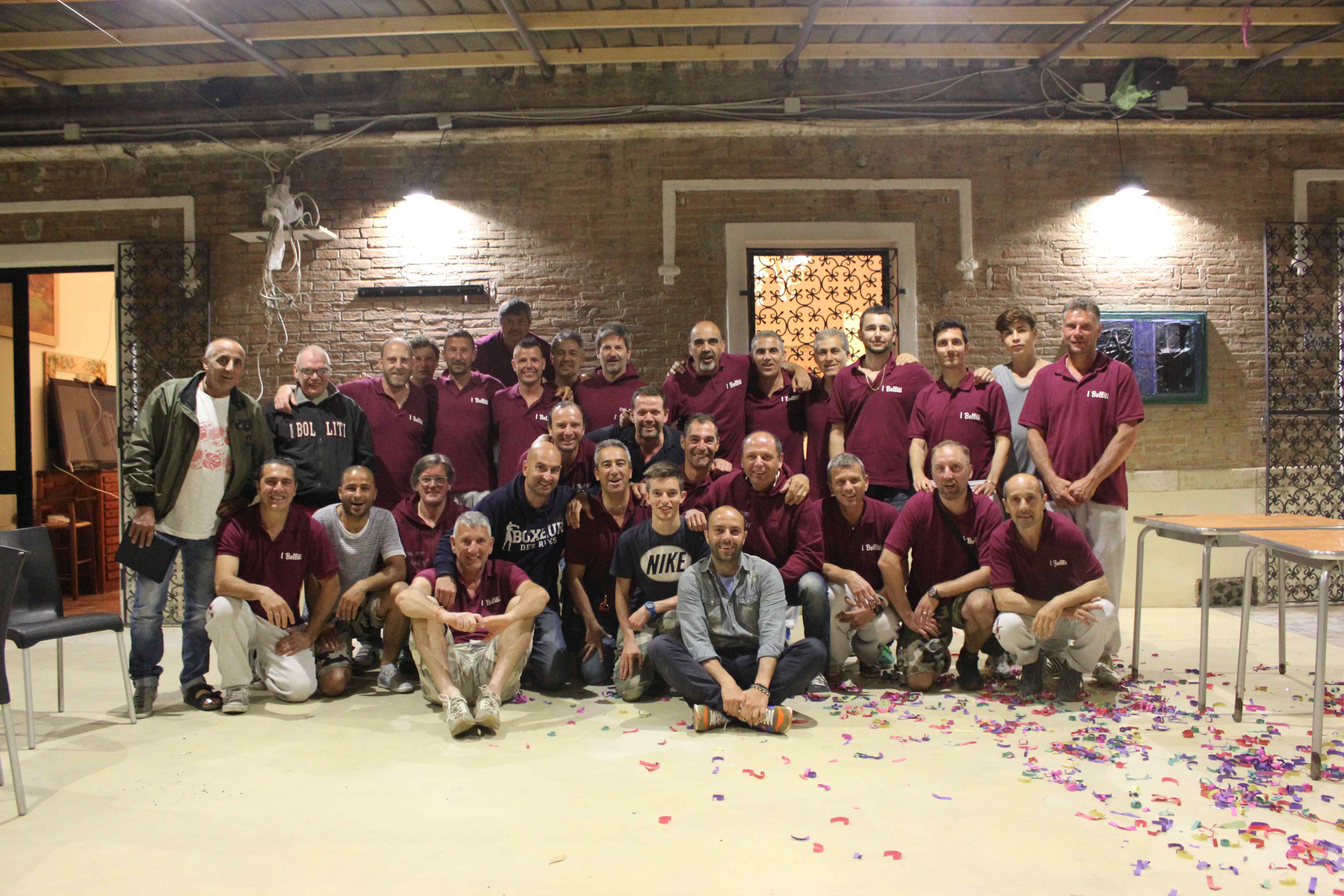 Il team dei "Bolliti" di Rosignano