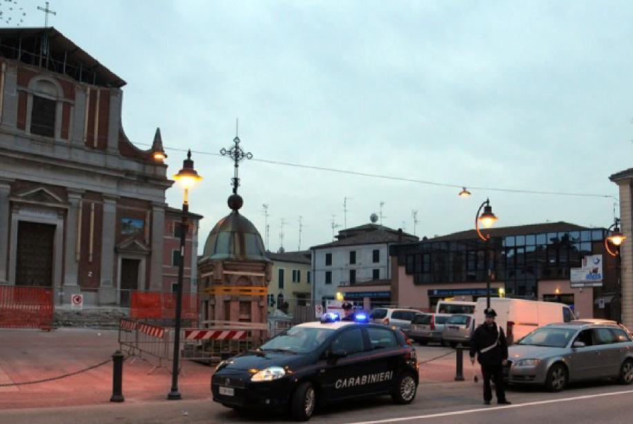 Carabinieri durante un controllo