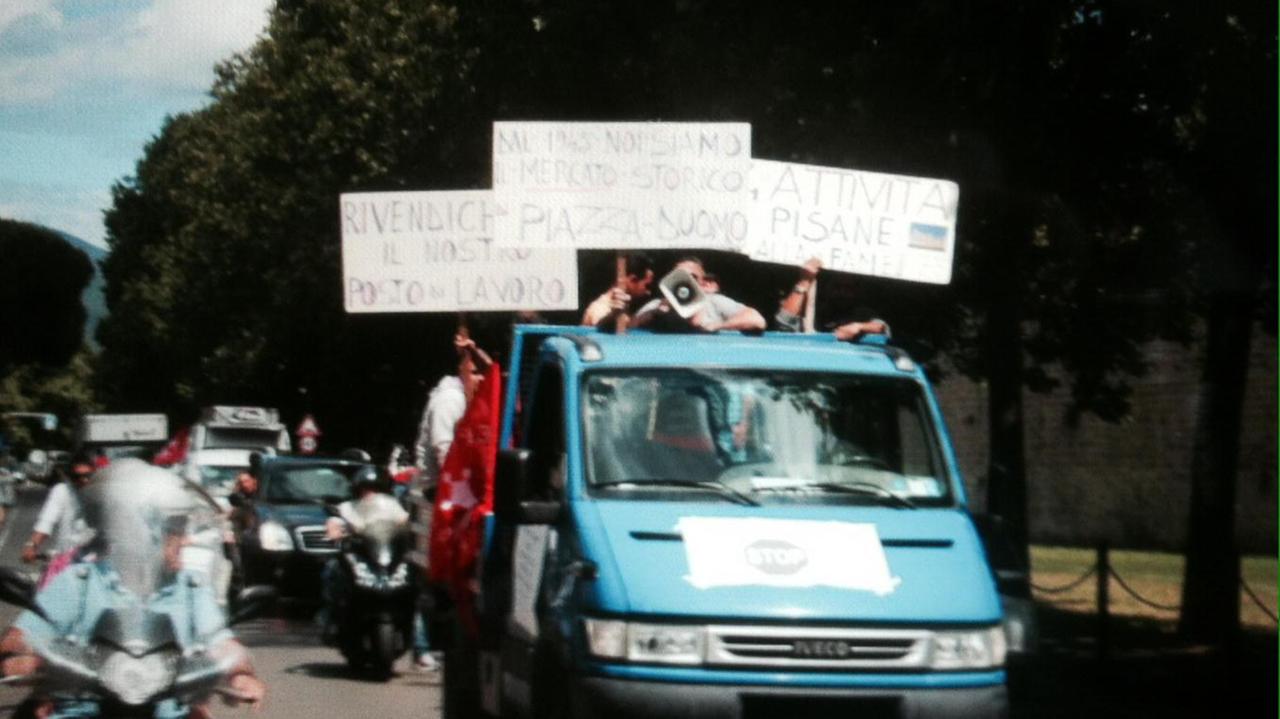 Un momento del corteo