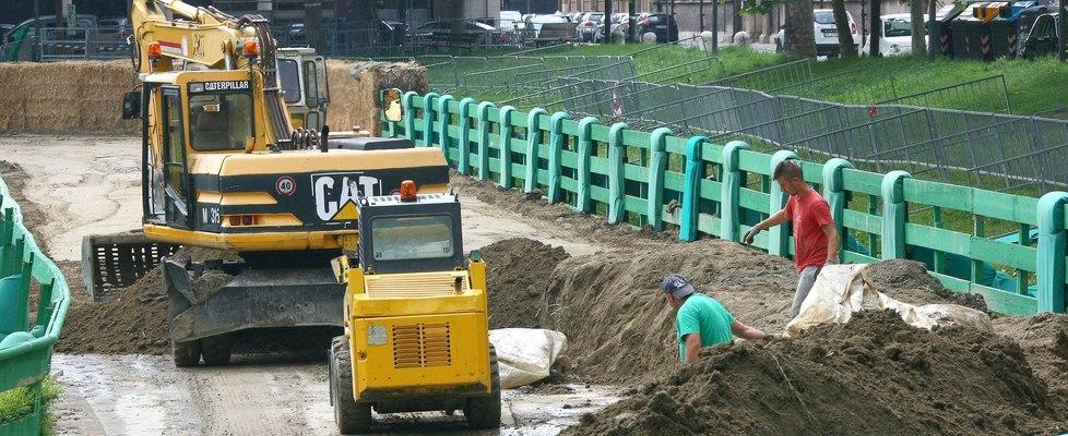 Lavori per le gare del Palio del 31