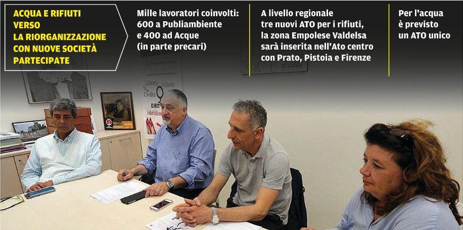 La conferenza stampa della Cgil