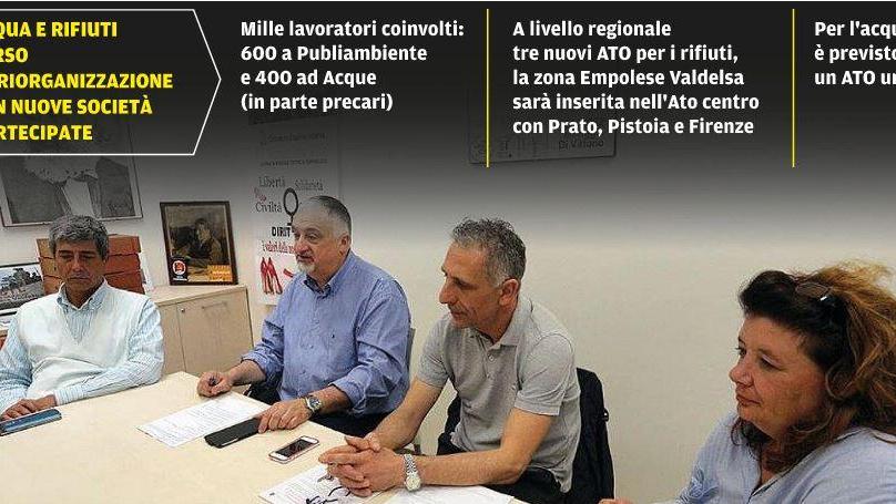 La conferenza stampa della Cgil