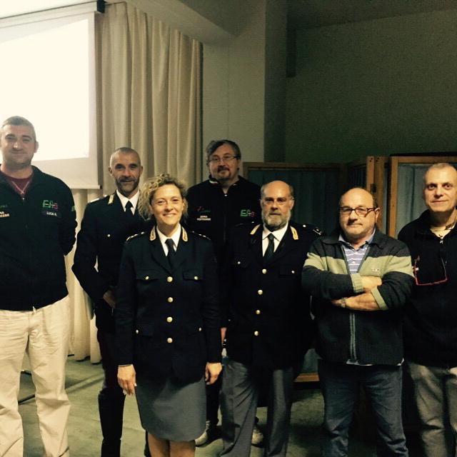 Gli organizzatori della riunione alla Società di Soccorso Pubblico