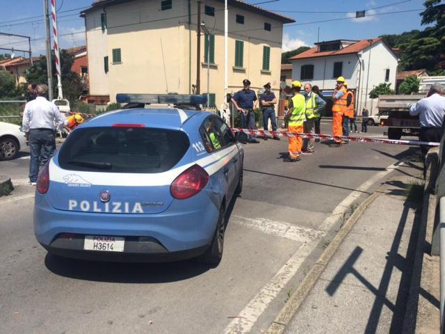 Il luogo dell'incidente (foto Nucci)