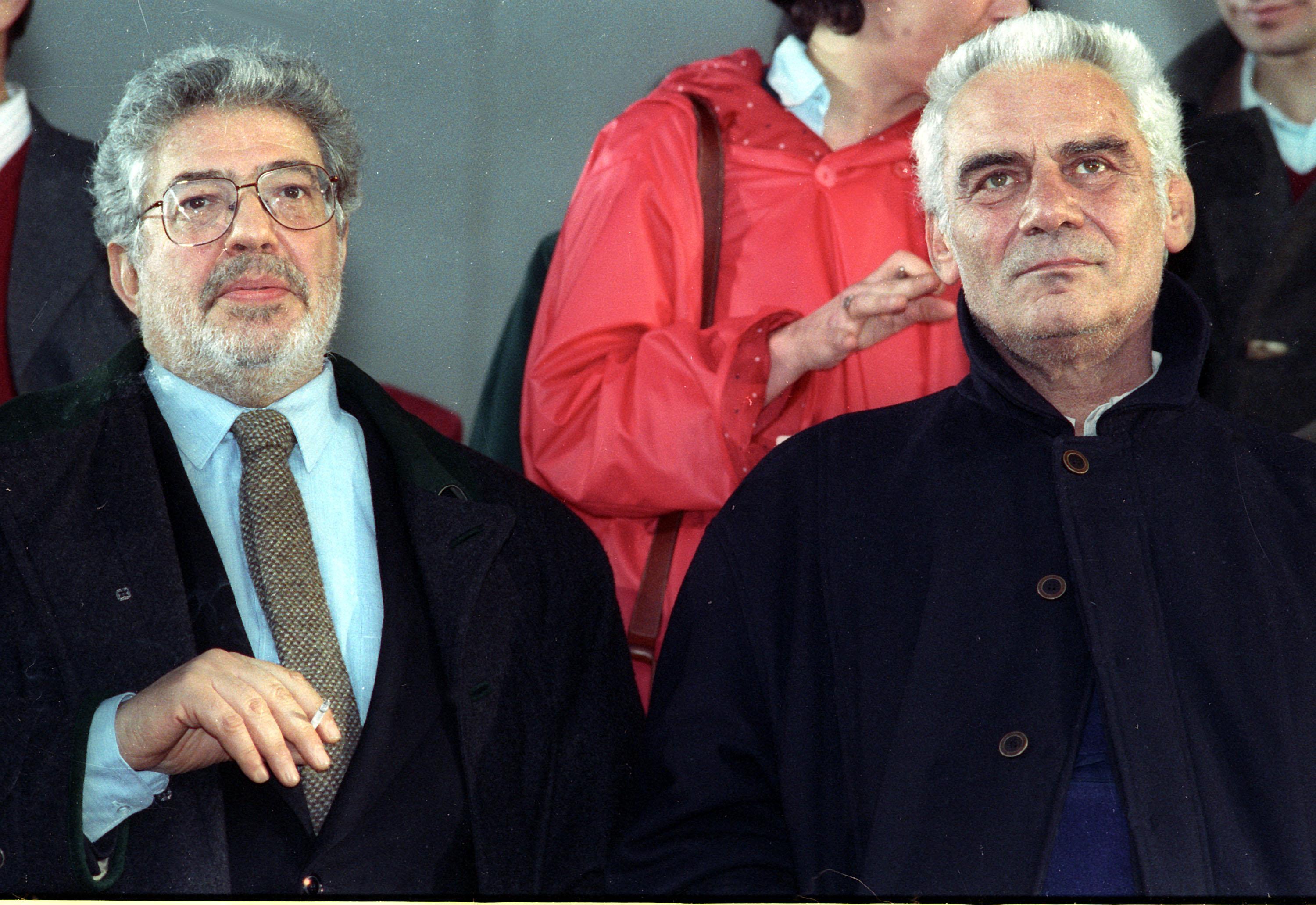 Gian Maria Volonté (a destra) con Ettore Scola