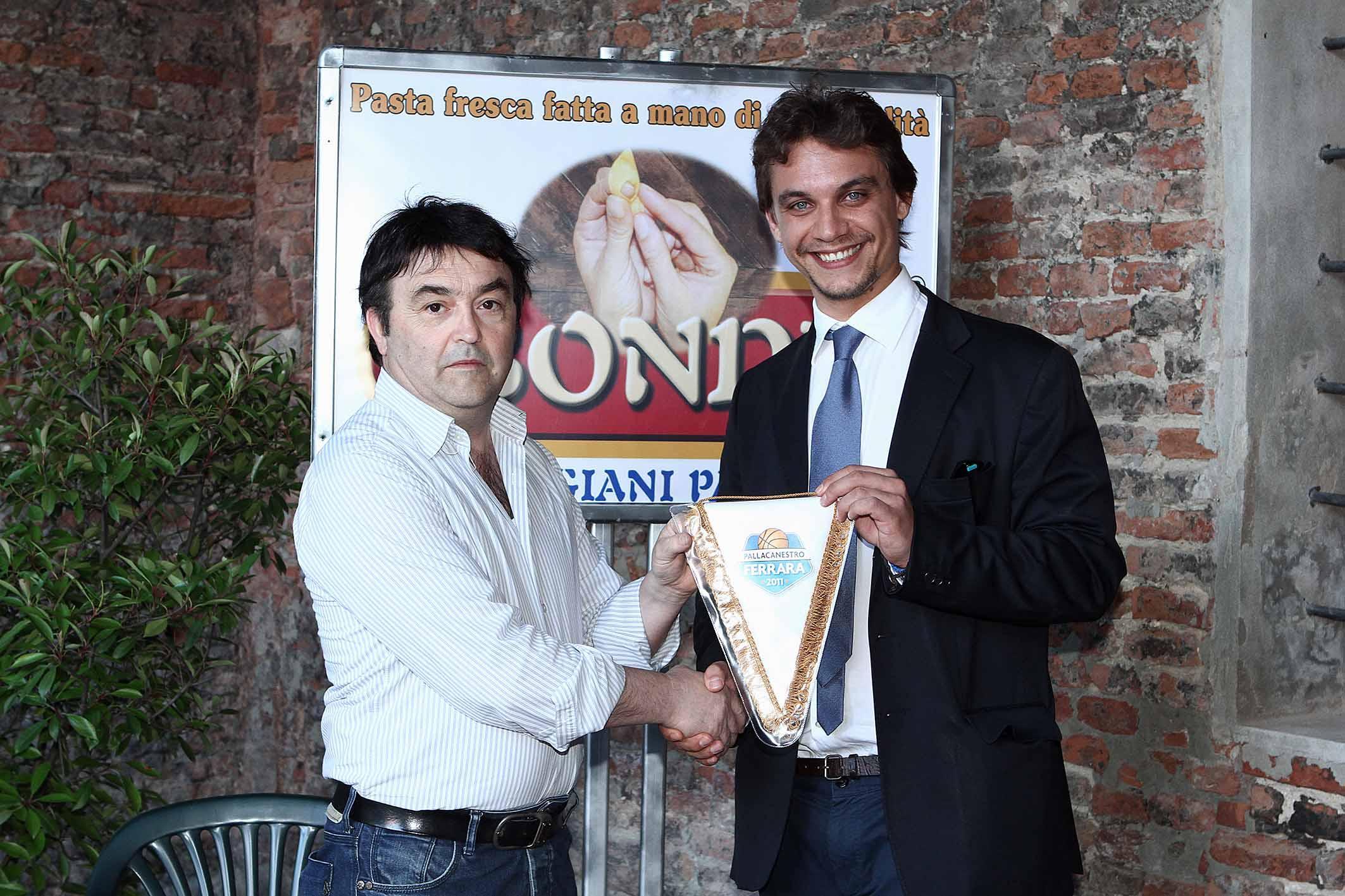 Patron Giuseppe Bondi con il responsabile marketing Vittorio Veronesi