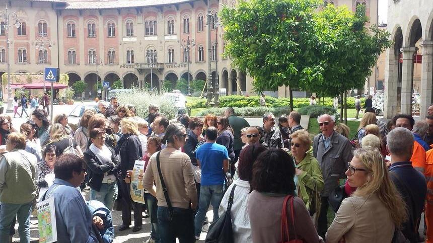 Filippeschi in piazza al fianco dei dipendenti