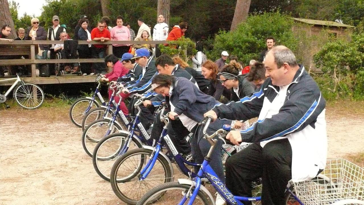 La partenza della pedalata