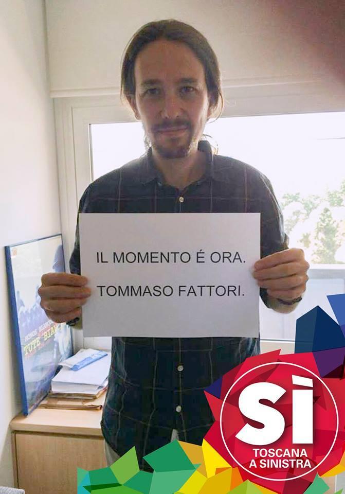 #Toscana15 - Fattori incassa il sostegno di Podemos