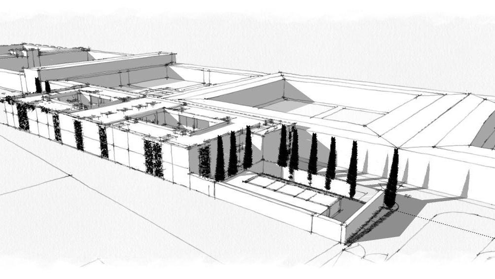 Il rendering del nuovo cimitero della Misericordia