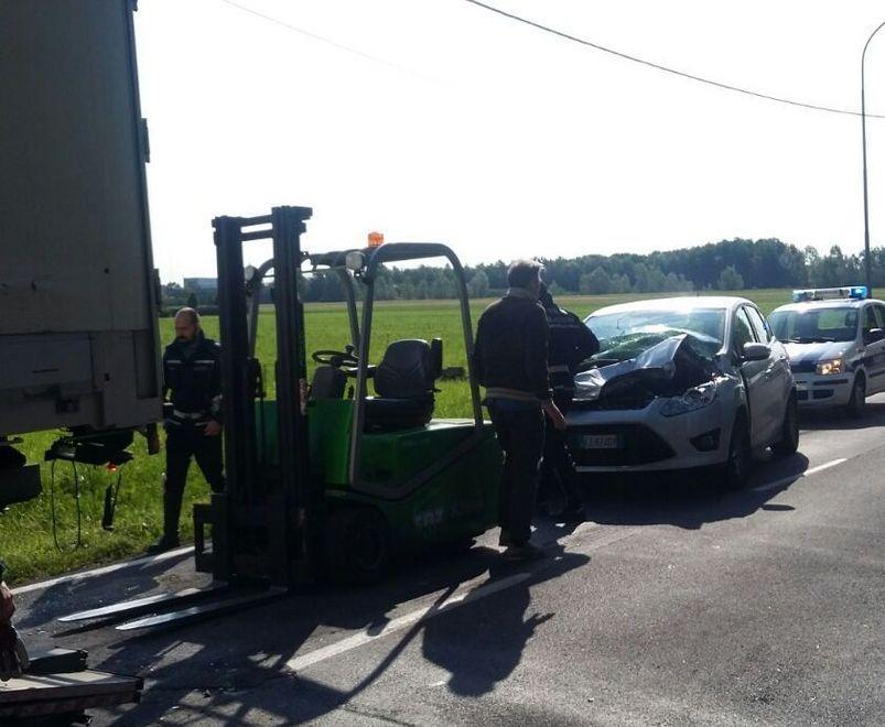 Traffico in tilt per un incidente 