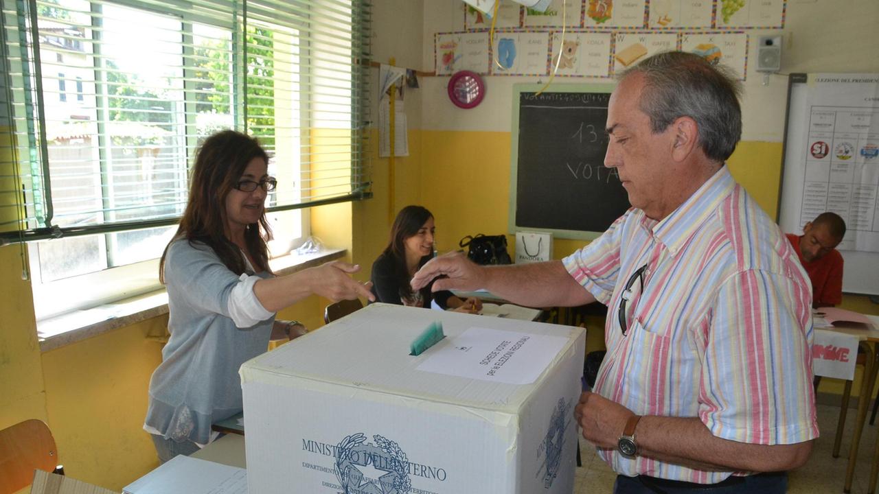 Il voto di un elettore
