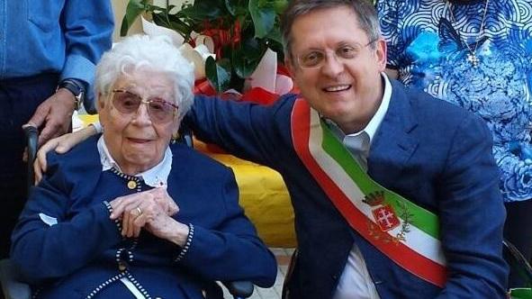 Giuseppina Palandri con il sindaco