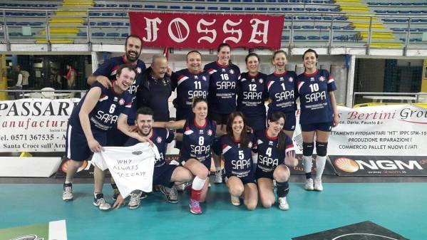 Finita la stupenda cavalcata della formazione mista dei Lupi