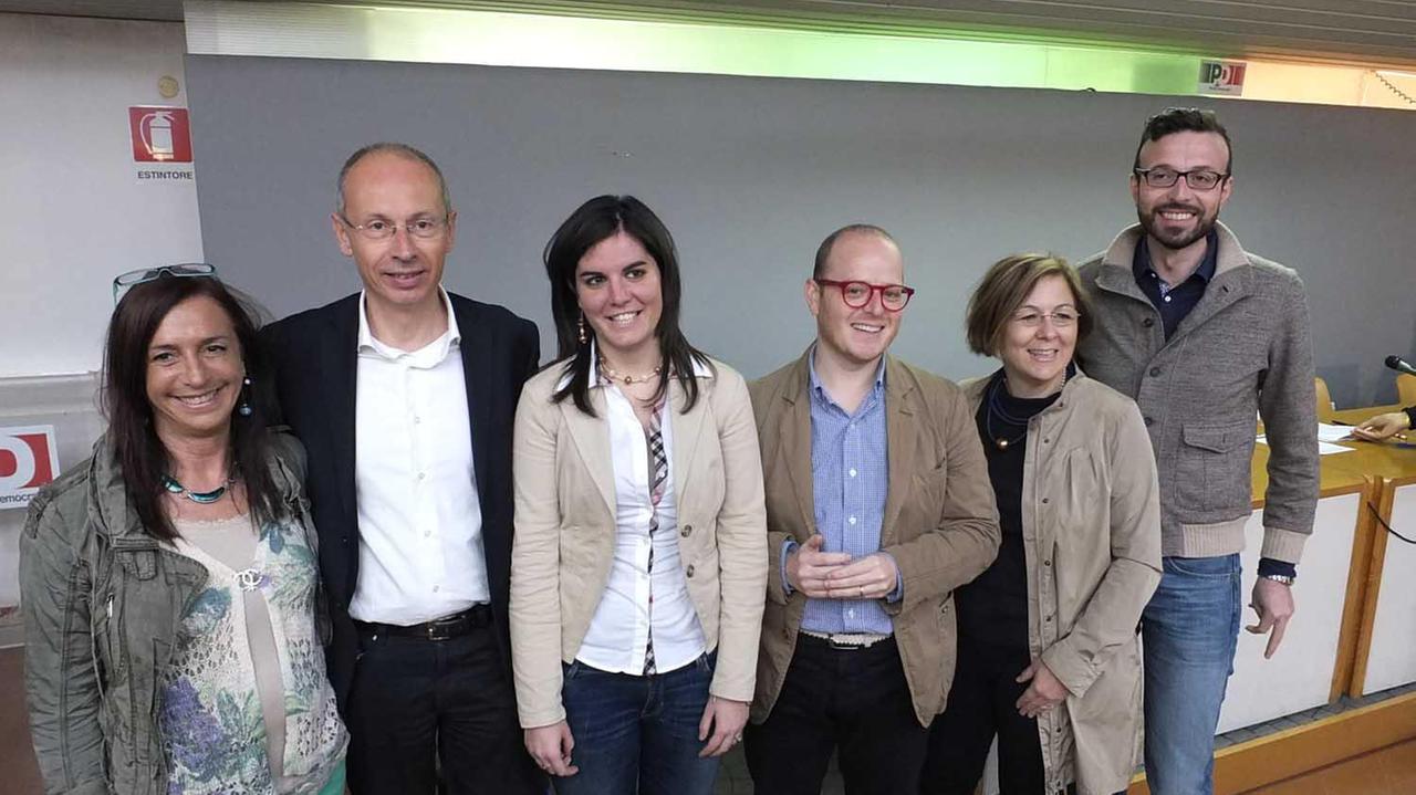 I candidati del Pd: Nardini è al centro tra Pieroni e Nocchi