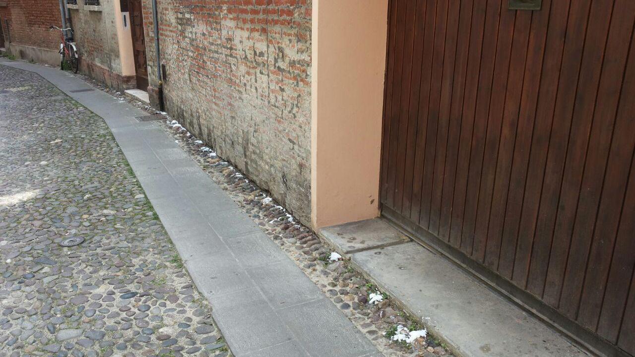 Il veleno sparso di fronte al garage