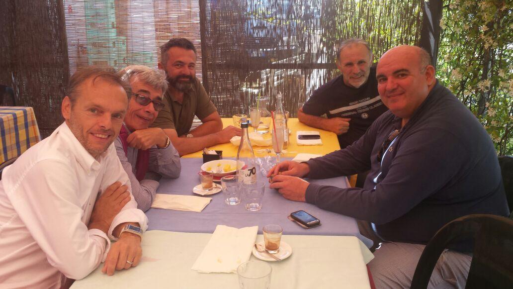 Il pranzo di Polidori con i centesi