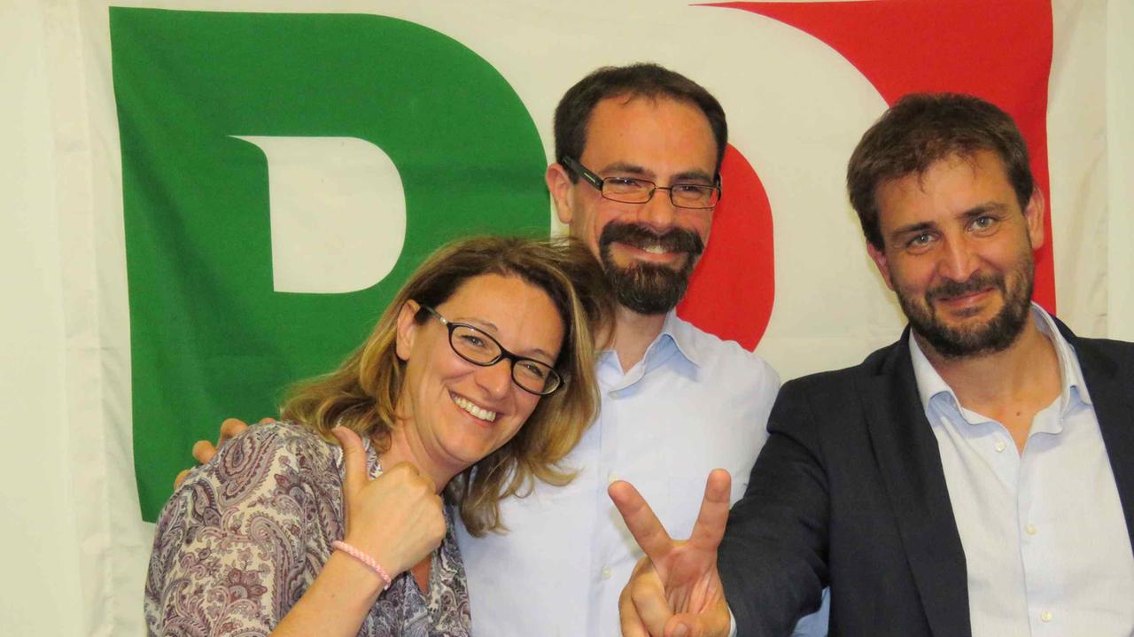Da sinistra Ilaria Bugetti, Gabriele Bosi e Nicola Ciolini