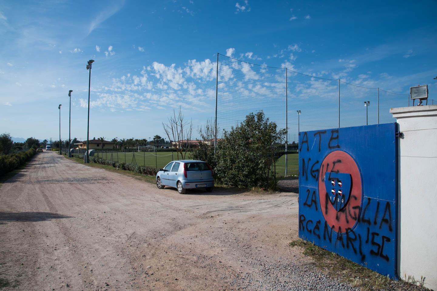 Il centro sportivo del Cagliari Calcio ad Assemini (foto Mario Rosas)