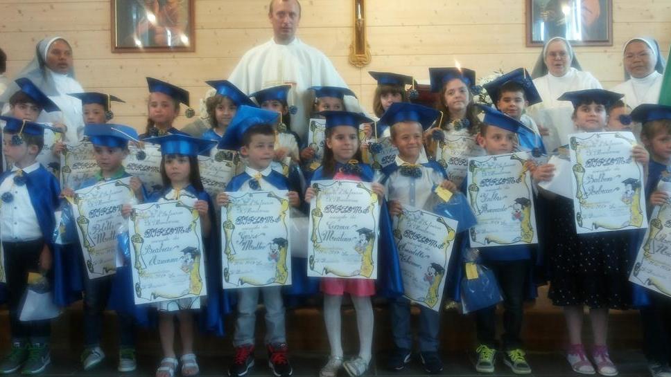 Scuola dell’infanzia un diploma ai bambini