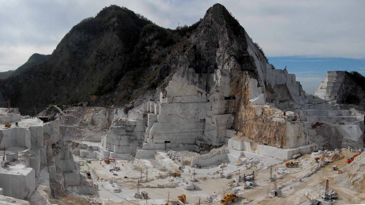 Una veduta delle cave