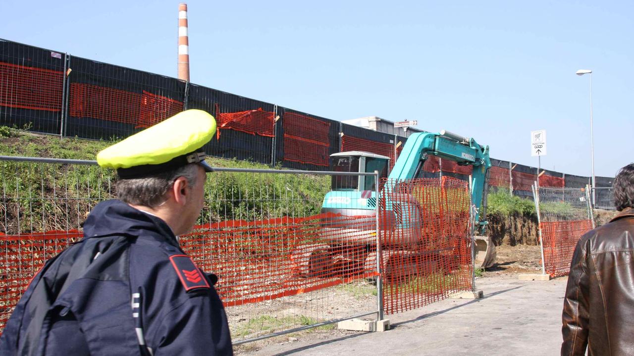 L'ex cantiere al Soccorso per la relizzazione dell rampe (foto Batavia)