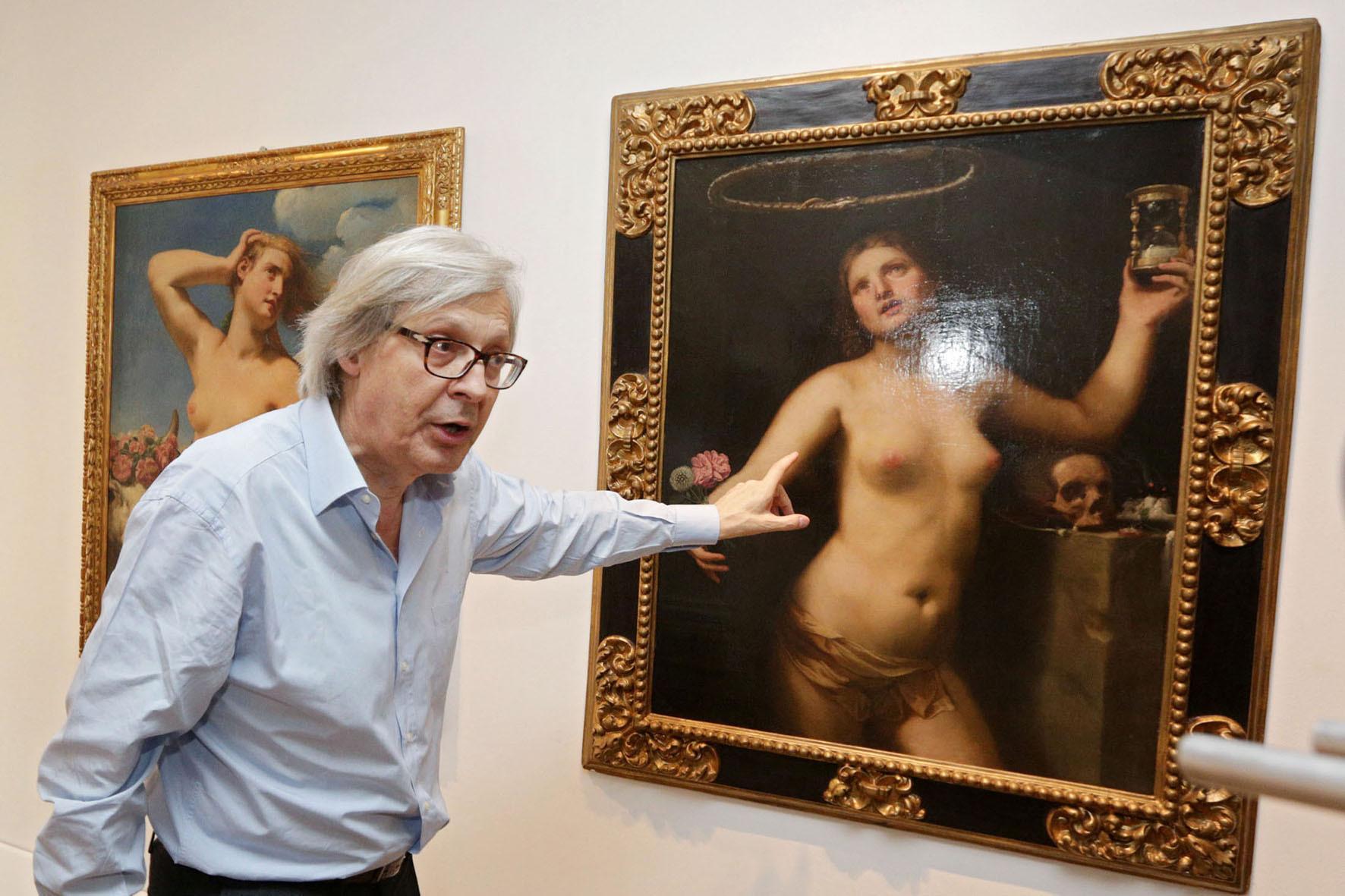 Il critico d'arte ferrarese Vittorio Sgarbi