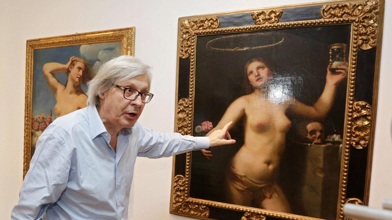 Il critico d'arte ferrarese Vittorio Sgarbi