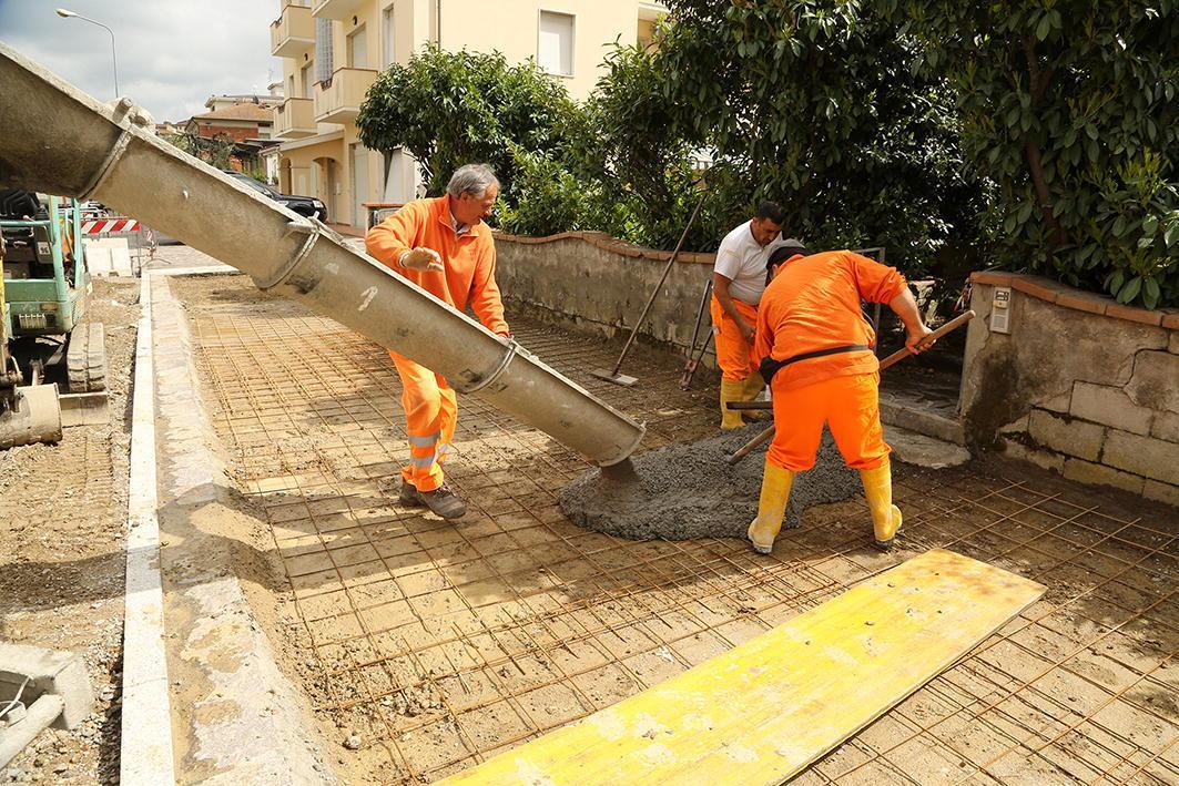 In dirittura d'arrivo il cantiere in viale Colombo a Fucecchio