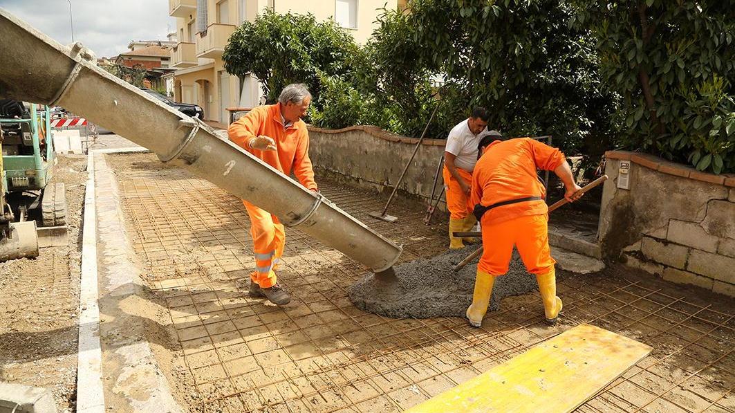 In dirittura d'arrivo il cantiere in viale Colombo a Fucecchio