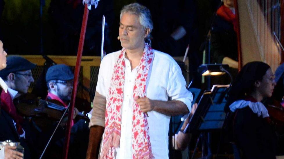 Bocelli show "in casa", prove aperte per la Turandot