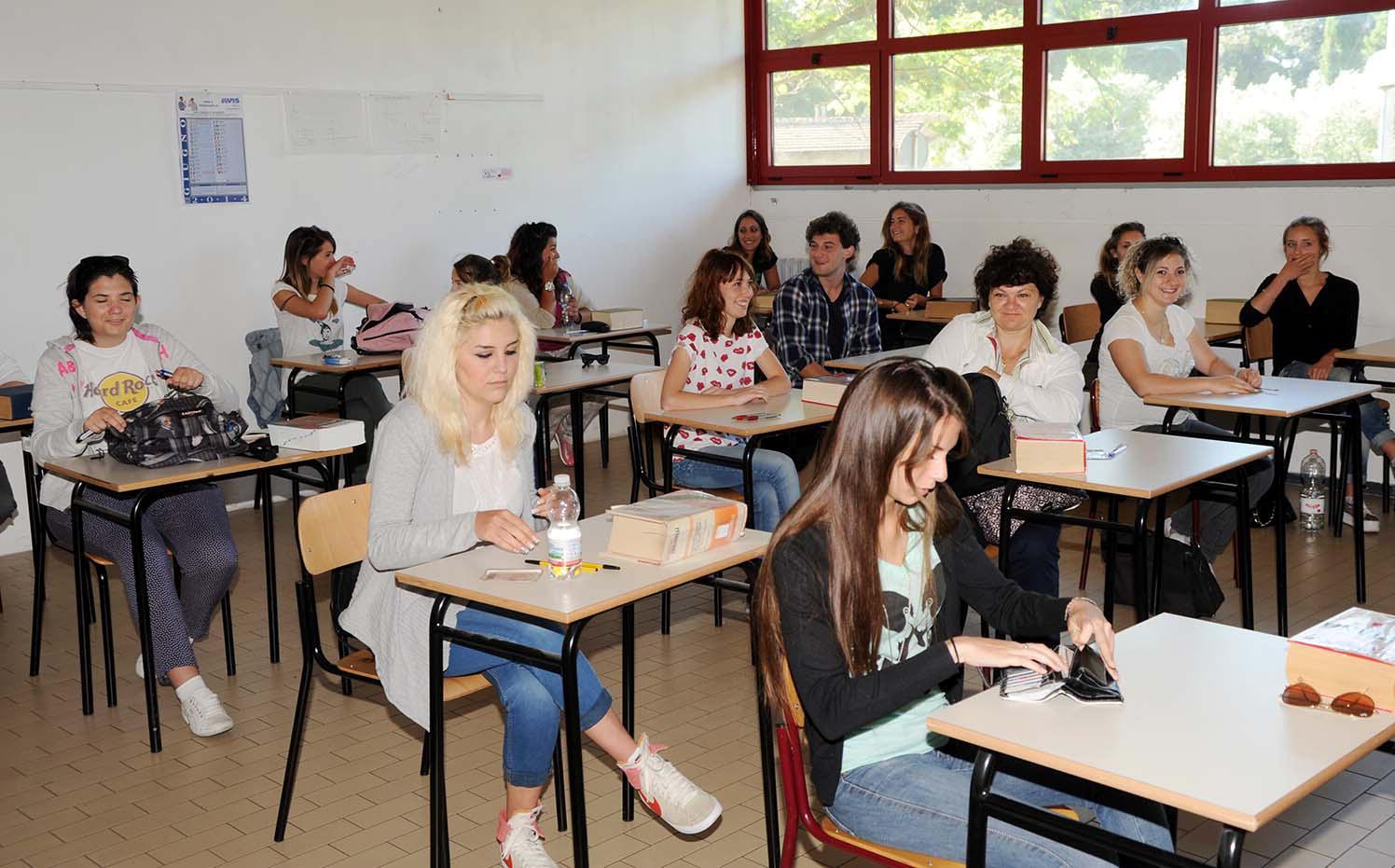 Gli esami di maturità (foto d'archivio)