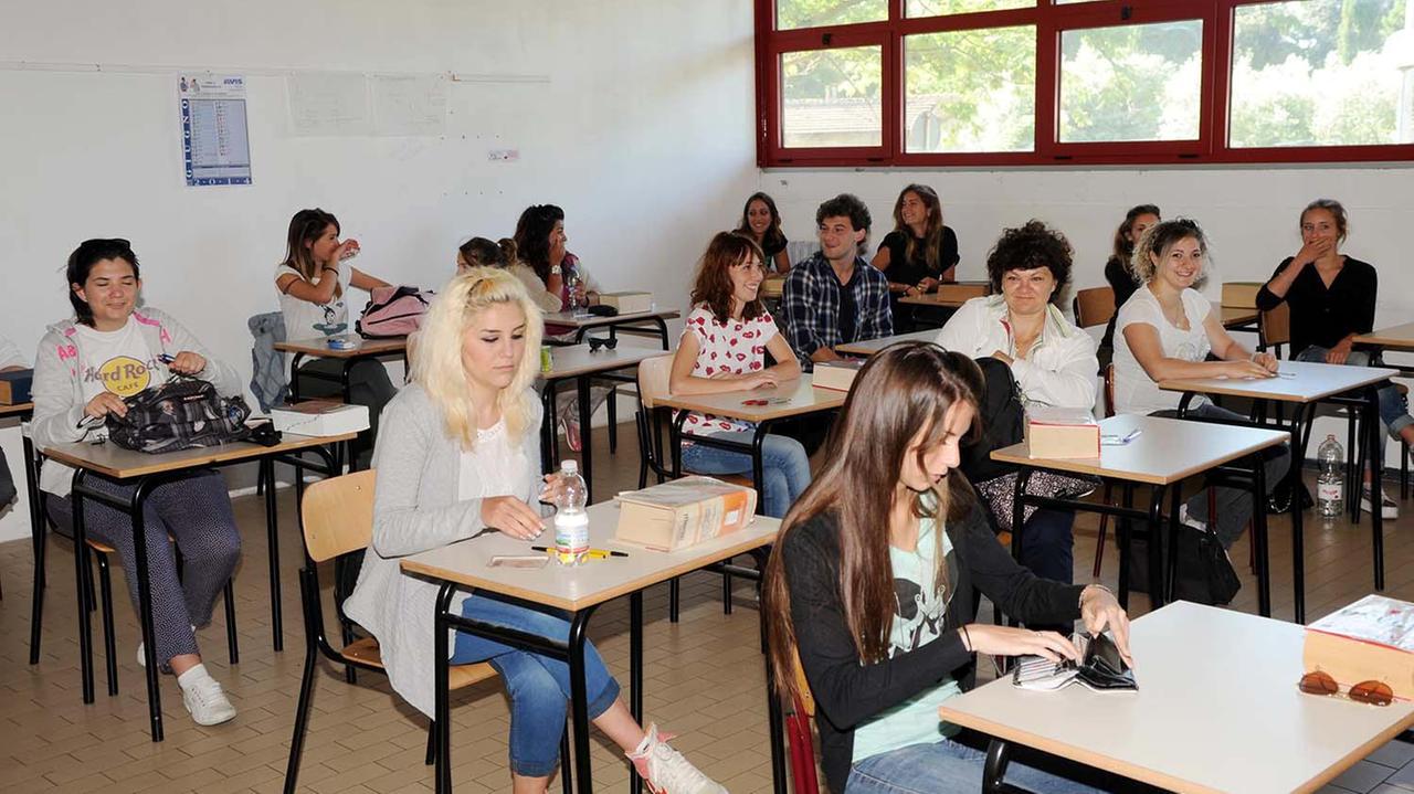 Gli esami di maturità (foto d'archivio)