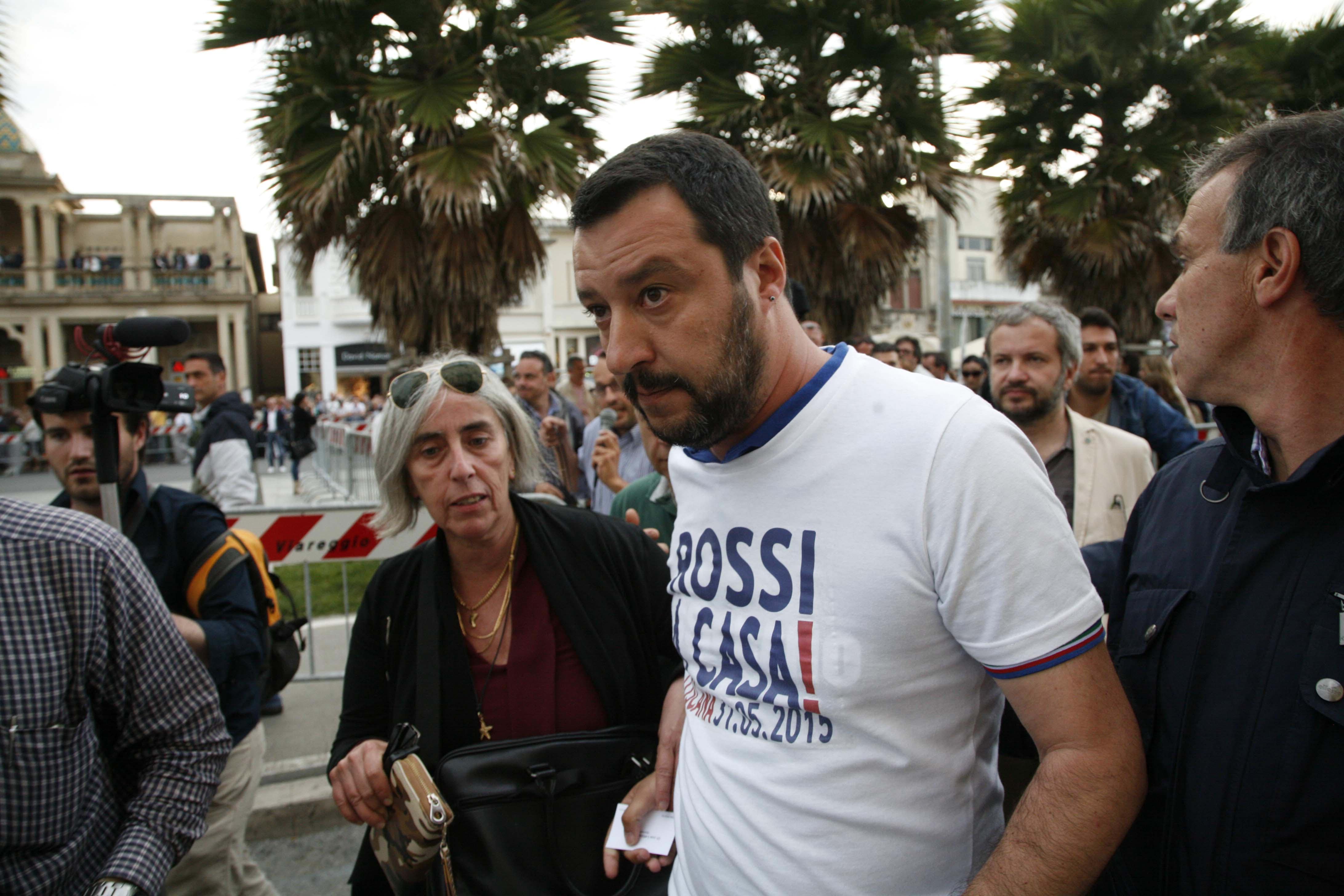 Matteo Salvini a Viareggio il 19 maggio