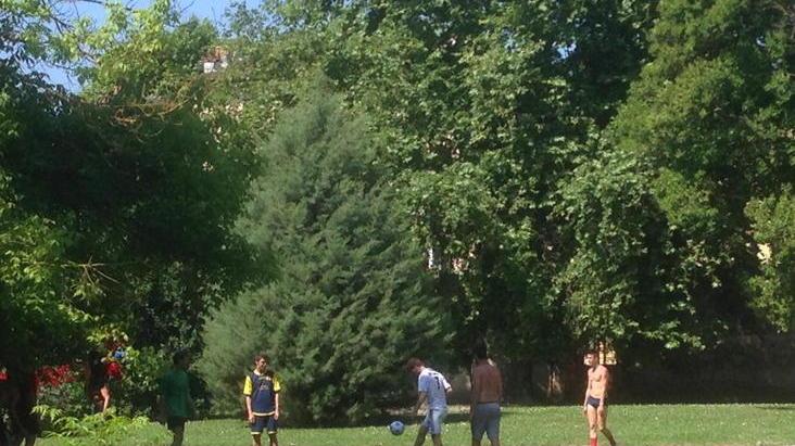 «Campo da calcio a Villa Bottini»