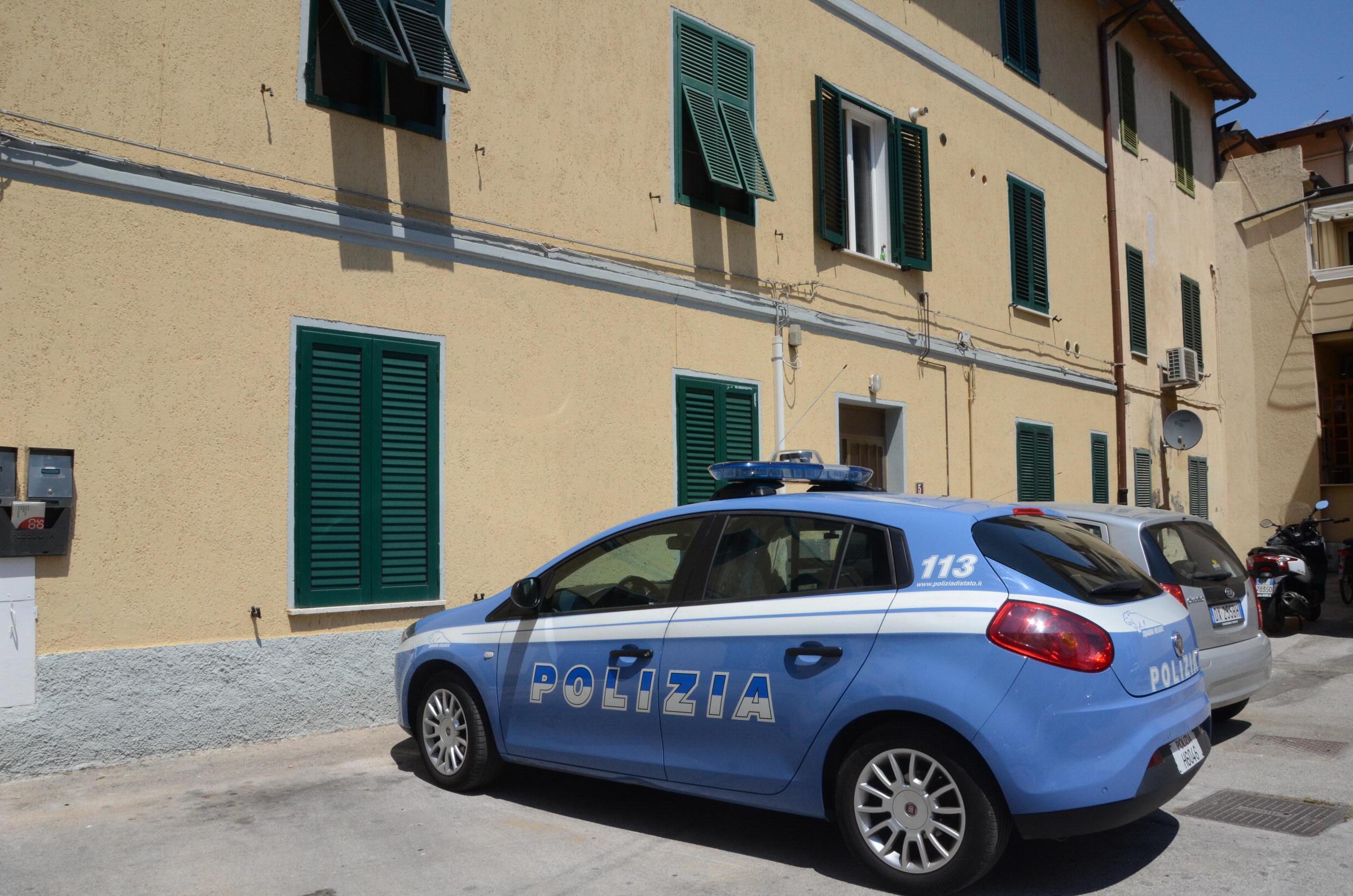 La palazzina dove è stato trovato morto Saverio Frulloni