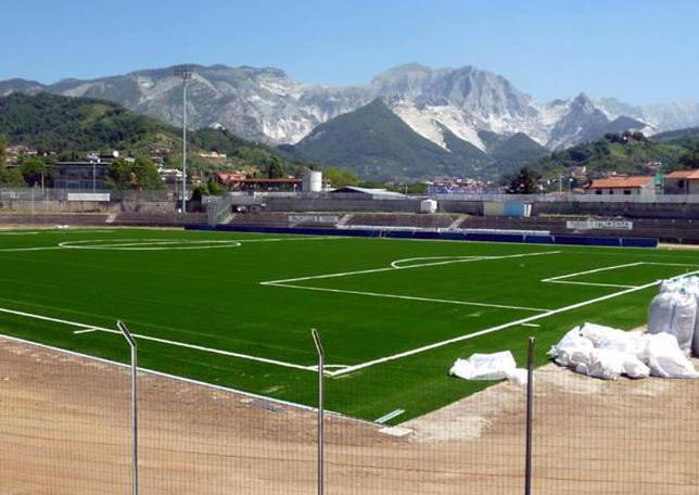 Stadio e settore baby rampe di lancio della Carrarese 